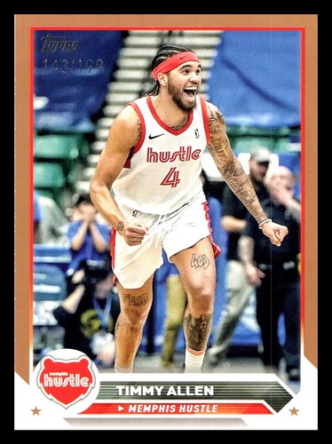 2023-24 Topps G-League Paper #47 Timmy Allen Bronze /199 Memphis Hustle - 第 1/2 張圖片