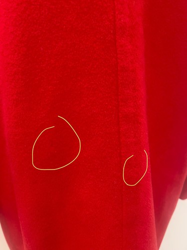 Max Mara Vintage Women's Red Wool Short Coat Size US 6 EU 38 - Picture 16 of 18