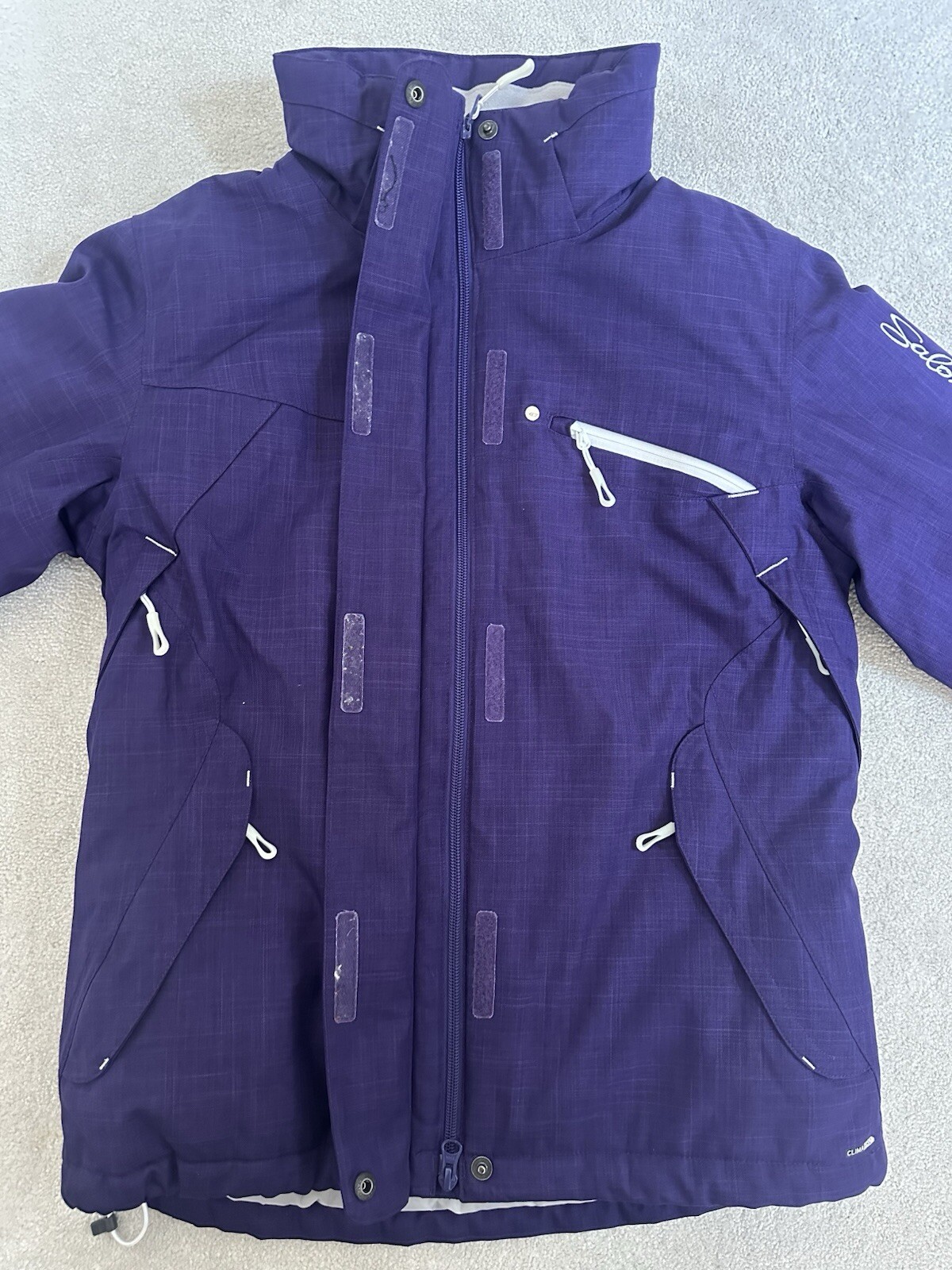 SALOMON Giacca da sci Saloman donna viola Clima Pro XS in ottime condizioni