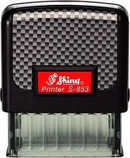 Shiny S853 Printer 3 Line Custom Self Inking Address Stamp