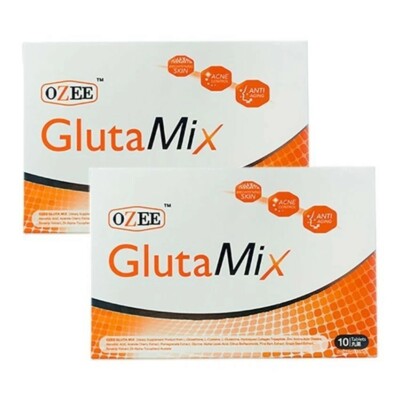 X2 OZEE Gluta Mix L-Glutathione Collagen Anti Aging Acne Control Vitamins Skin