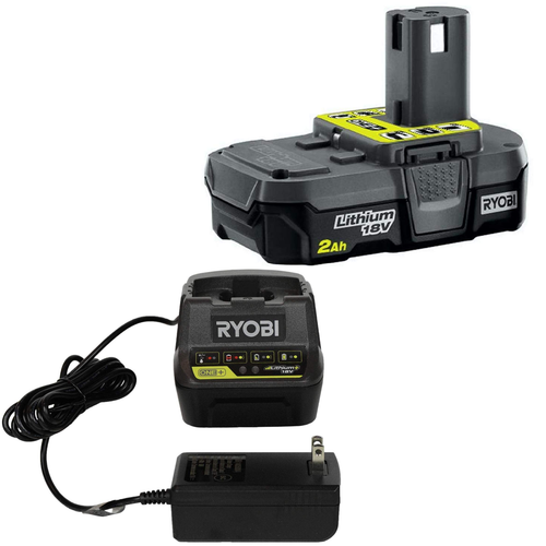 Ryobi P163 - 18-Volt ONE+ Lithium-Ion 2.0 Ah Battery and Dual Chemistry IntelliPort Charger Kit