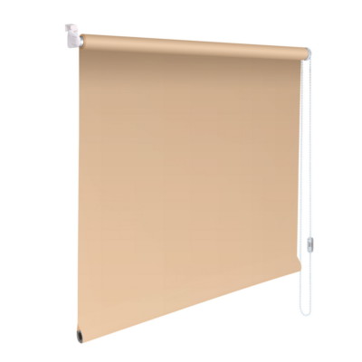 Mini-Rollo Klemmfix Klemmrollo Easyfix Abdunkelung - Höhe 210 cm beige-karamell
