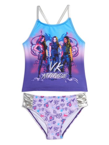 Disney ☆ Conjunto de traje de baño de 2 piezas para niñas Descendientes ☆ Tallas 4 - 14/16 - Imagen 2 de 3
