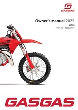 GAS GAS GASGAS Owners Manual Book Guide 2025 MC 85 17/14