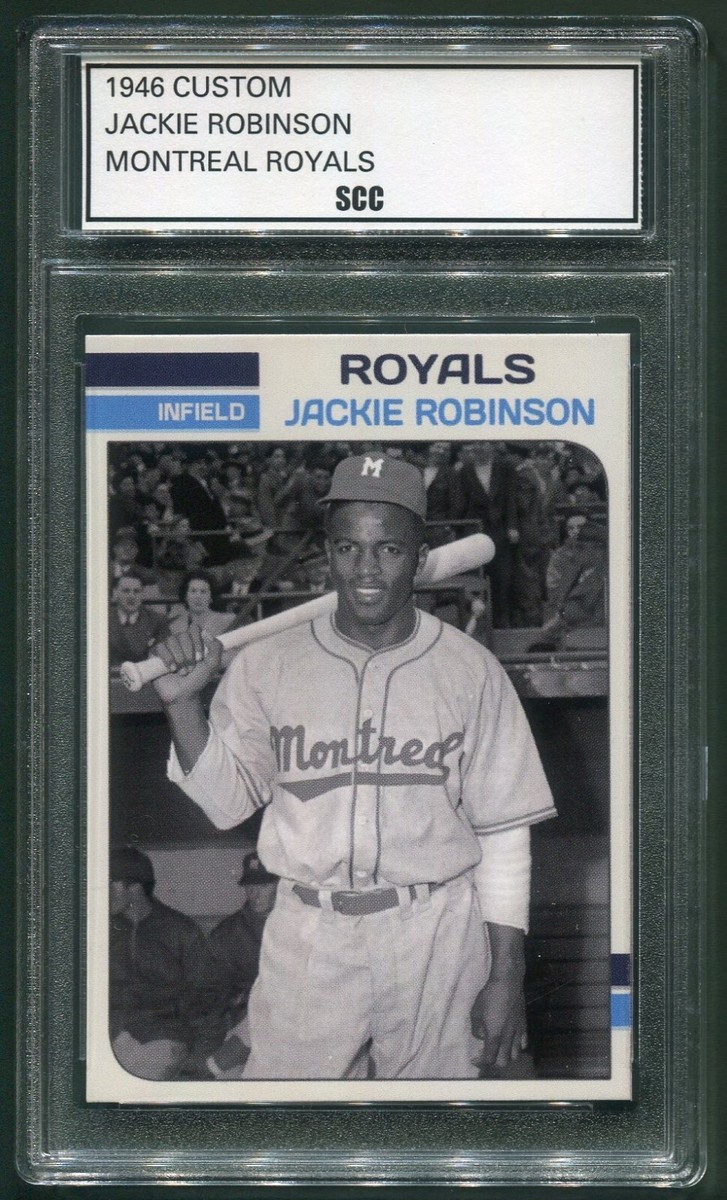 Custom 1946 Jackie Robinson Montreal Royals Intl League AAA