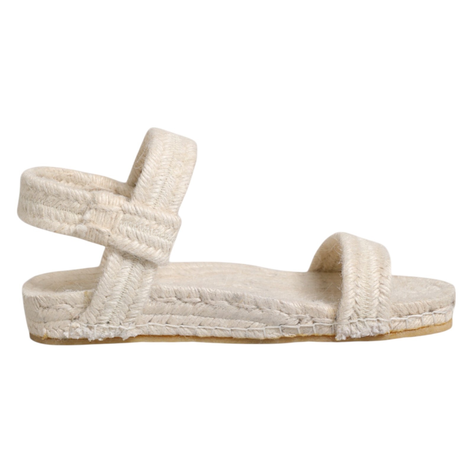 Of Origin Zapatos Blanco Alpargatas Tira en Tobillo Sandalias Planas EU39/US8.5