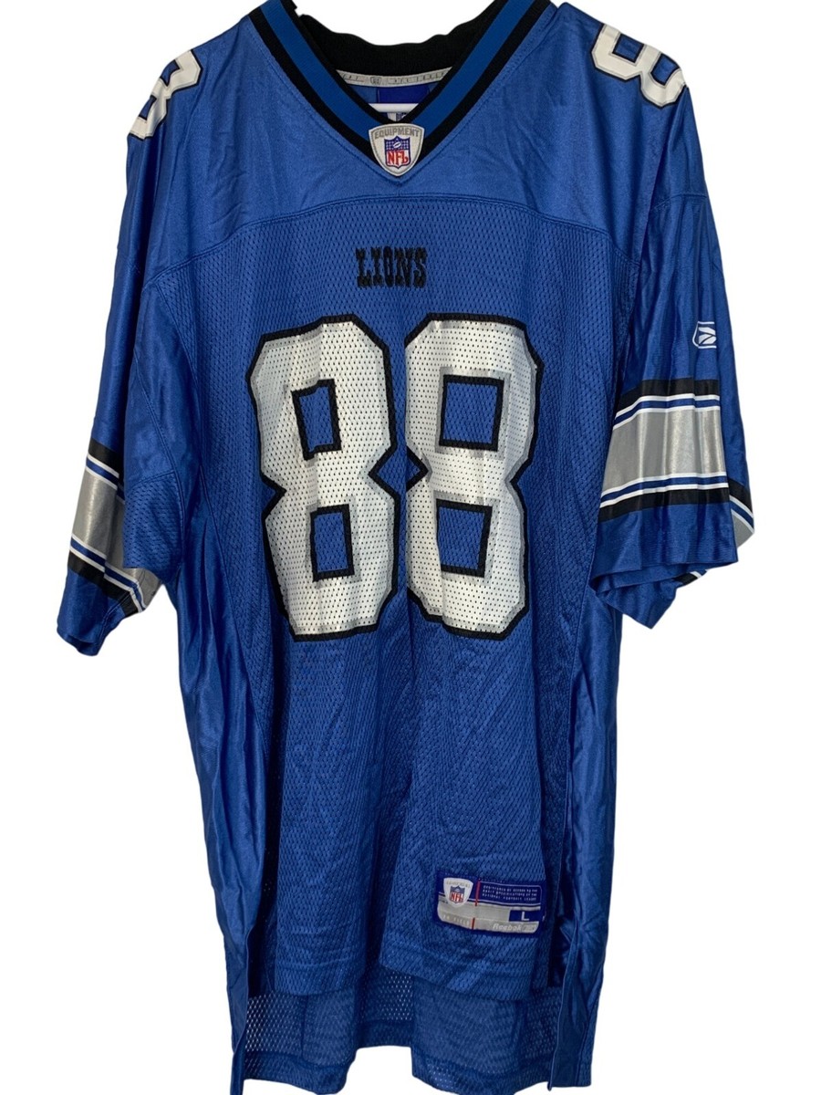 Reebok NFL Equipment Detroit Lions Mike Williams #88 Jersey L 7721