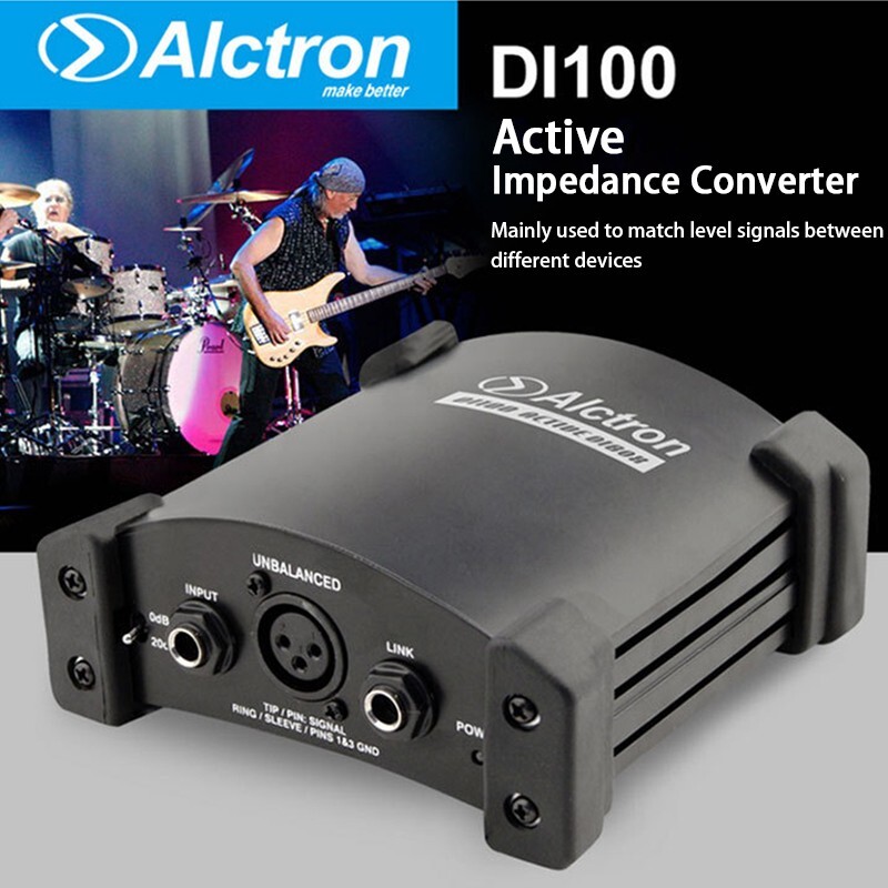 Alctron DI100 Active Direct Box Di Box for Electric Guitar