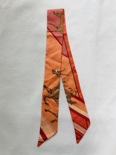 Skinny Scarf Horse Motif 