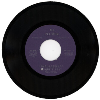 DONNIE ELBERT ''LOVE IS STRANGE c/w SAME - INSTRUMENTAL'' 1974 SOUL CLASSIC