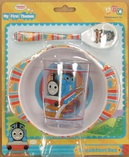 Thomas the Tank "Breakfast Set" for Toddler Bowl, Cup, Spoon NIP