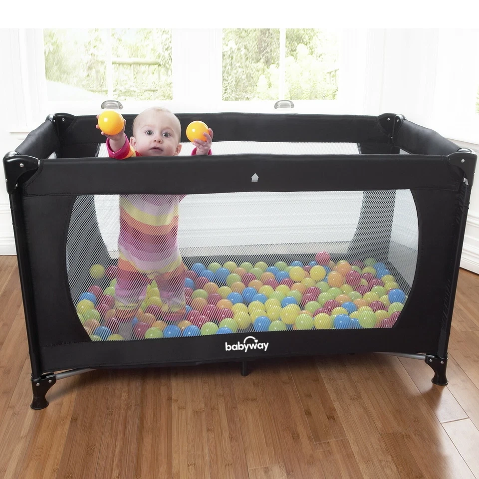 Travel Cot + Playpen with Mattress and Carry Bag by Babyway - Image 4 of 4