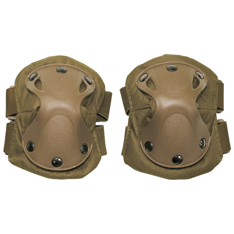 TACTICAL PATROL ELBOW PROTECTORS COMBAT PROTECTION PADS AIRSOFT PAINTBALL COYOTE
