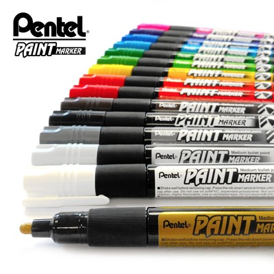 Pentel Permanent Cellulose Paint Marker Pens - MMP20 - Pack of 3