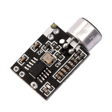 Microfono Wireless FM 88.7MHz Modulo Trasmettitore Supporto Stereo Doppio Canale