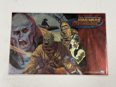 #ad 1996 TOPPS STAR WARS FINEST ALL CHROMIUM PROMO SHEET LUKE HAN SOLO amp; CHEWIE $21.25