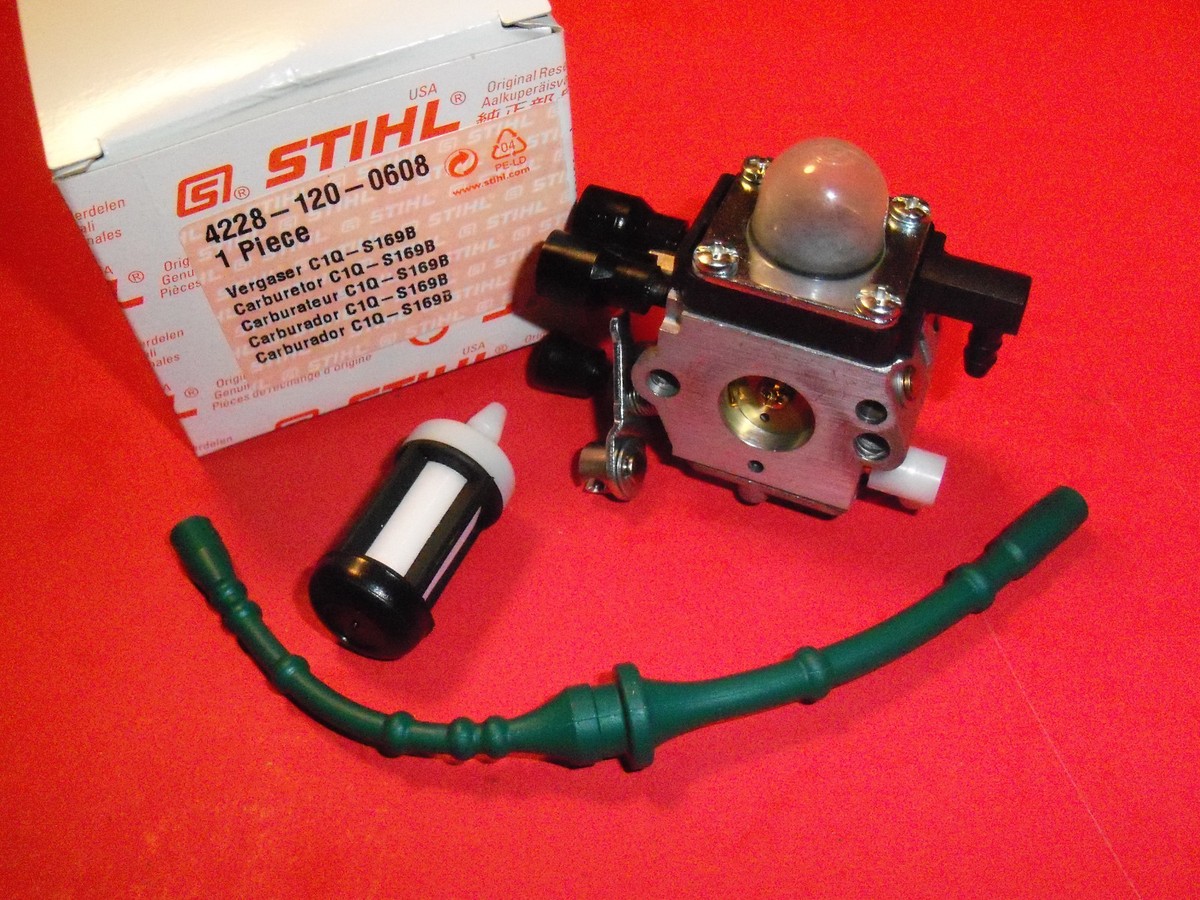 NEW STIHL HS45 HEDGETRIMMER CARBURETOR & FUEL LINE / FILTER