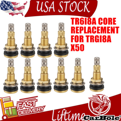 50x TR618A Tubeless Air Liquid Tractor Clamp-In Valve Stems 1-7/8'' Length