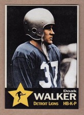 Doak Walker '50 Detroit Lions Monarch Corona Gold Star series #15 / NM+ cond.