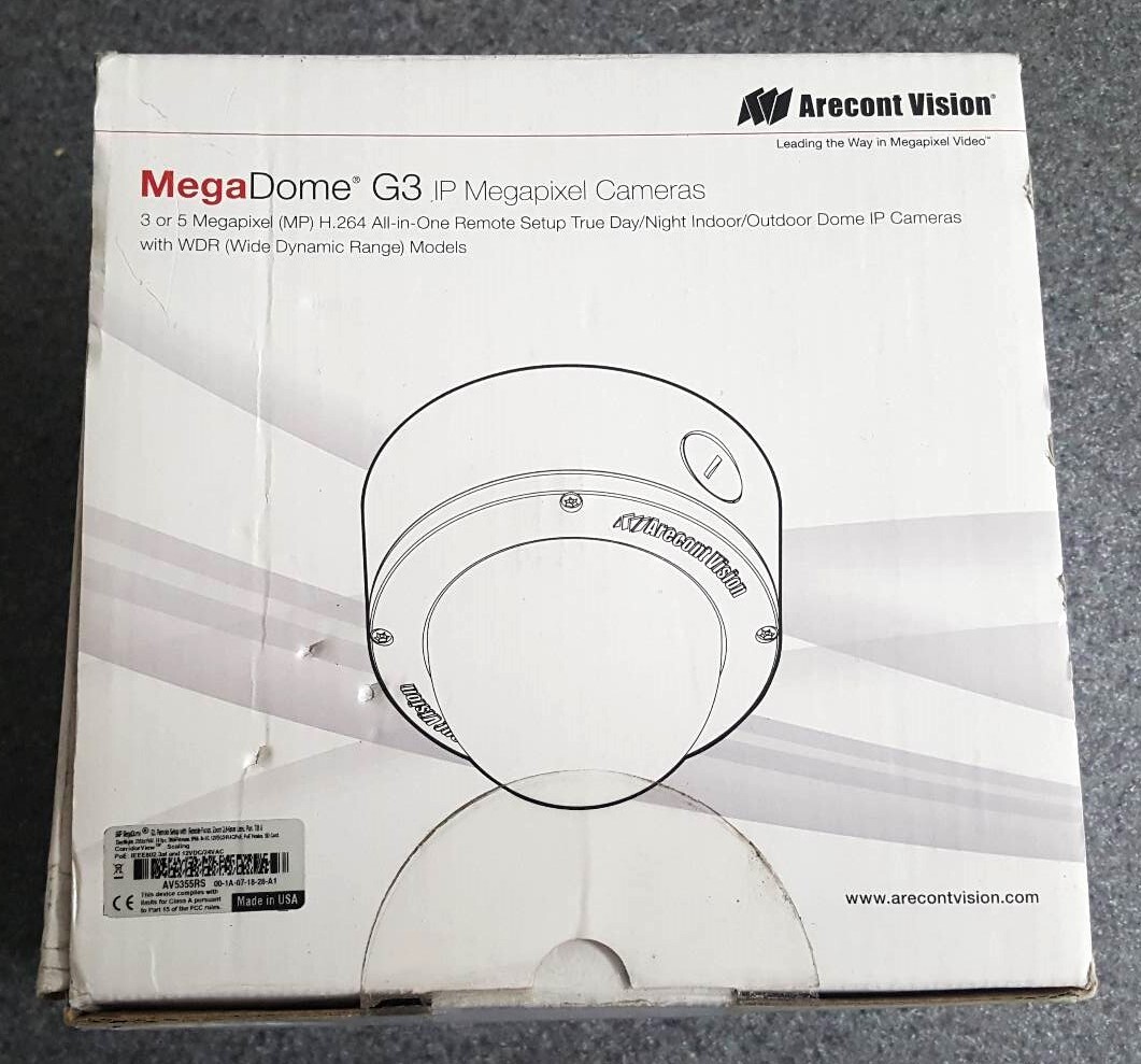 Arecont AV5355RS 5MP G3 Series IP Camera with SDHC Card Slot