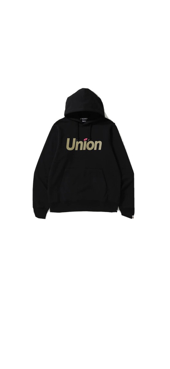 BAPE X UNION PULLOVER HOODY Black Size L Brand New | eBay