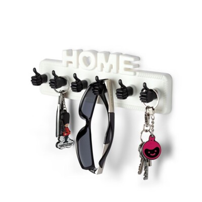  KEY HOLDER '' THUMBS UP'' ( WHITE).
