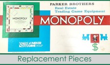 Parker Brothers Monopoly 1961 - Replacement Pieces