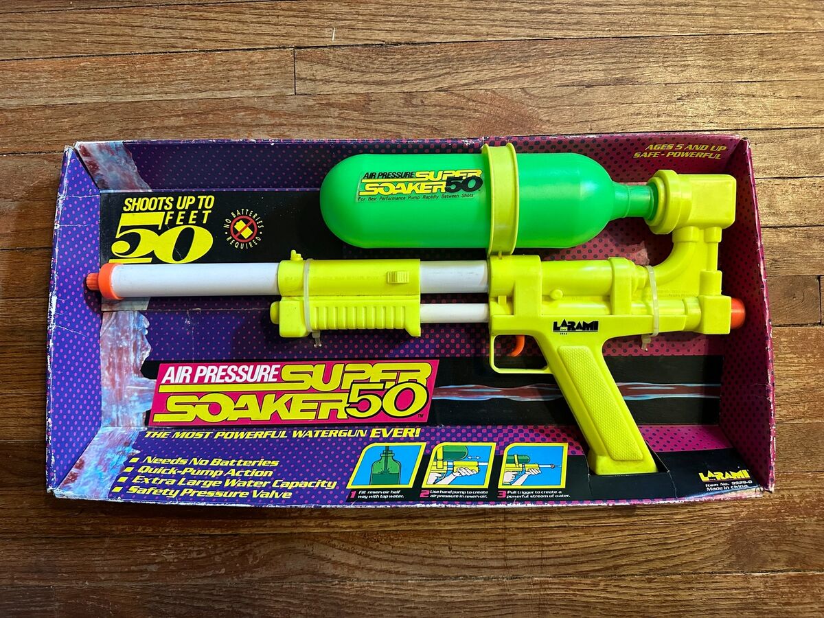 VINTAGE 1990 Larami Air Pressure SUPER SOAKER 50 ~ NEW VINTAGE 1990 Larami Air Pressure SUPER SOAKER 50 ~ NEW