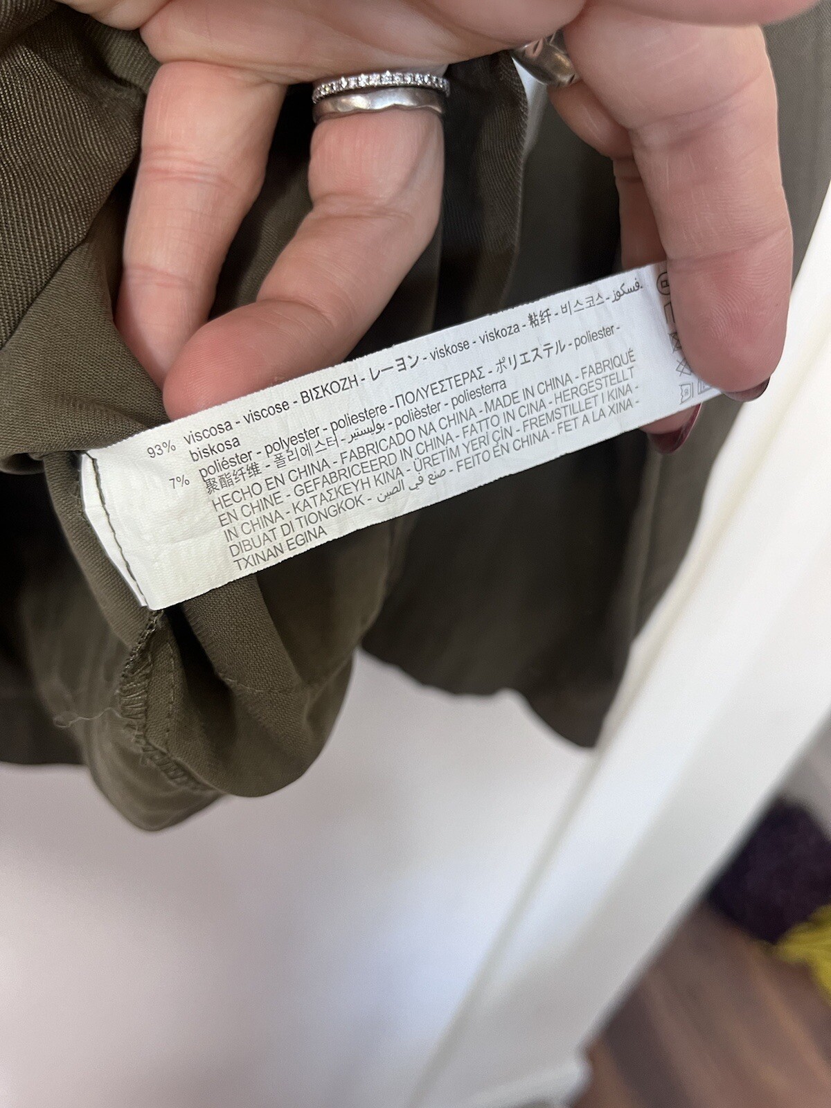 ZARA BASIC Khaki Green Lightweight Jacket Coat Si… - image 4