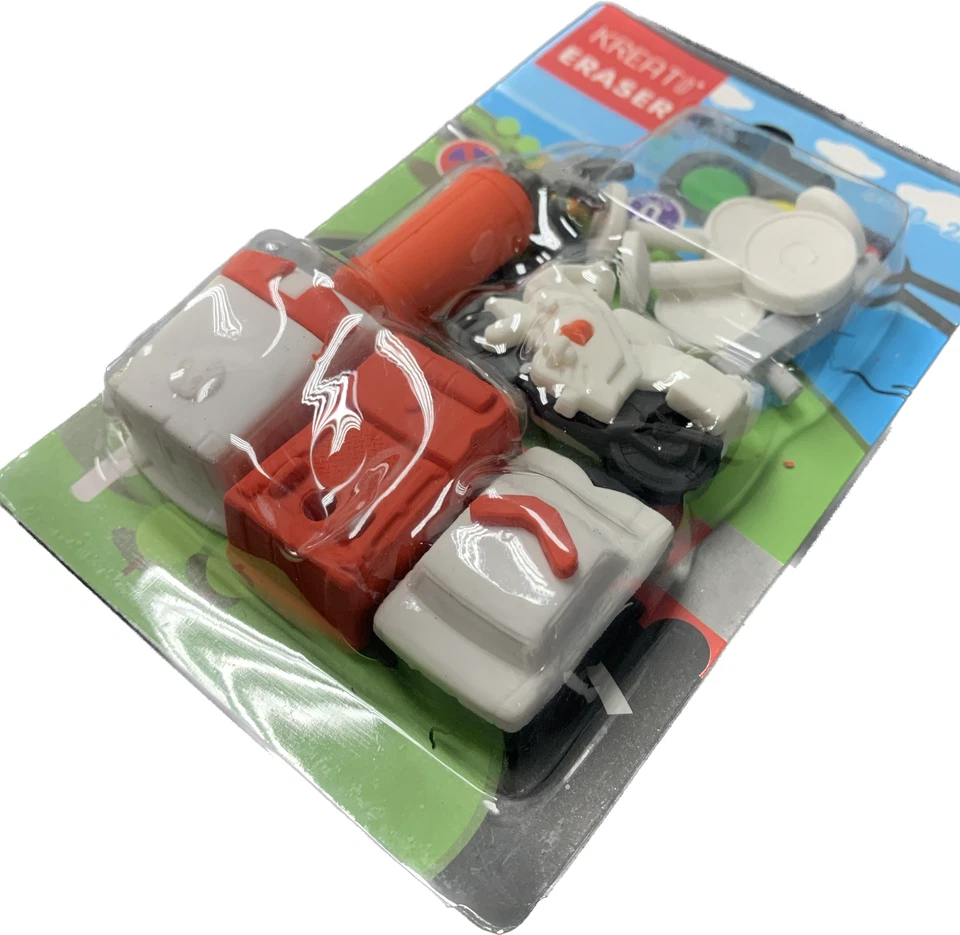 5set Kreati Fancy Eraser Rescue Unit | Resceu Print Design | Stationery Kids - Image 4 of 4
