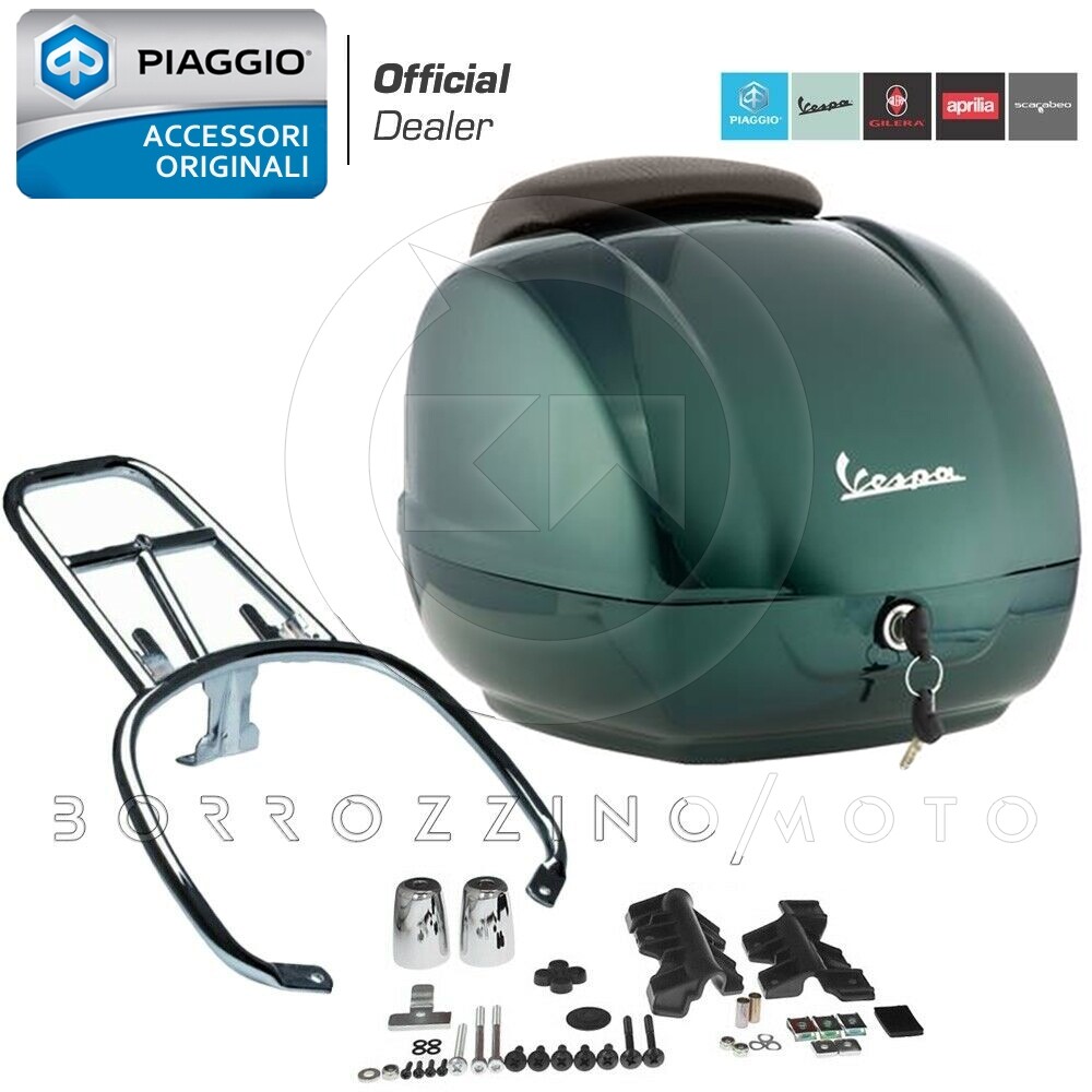 Vespa Primavera Bauletto Vespa Et4 Usato BAULETTO VERDE BOSCO 349