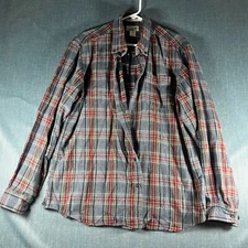 L.L.Bean Mens Flannel Shirt Size Large Multi Plaid Traditional Fit Button-Down