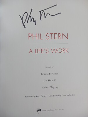 Phil Stern A LIfe's Work Photography SIGNED Book War Life