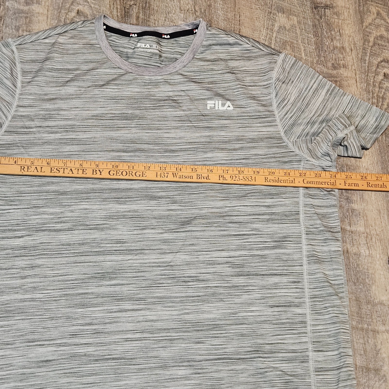 T shirt uomo Fila grigio ardesia manica corta leggera taglia XXL 2