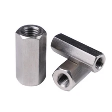 Left hand Thread Hex Coupling Nut Select M5 M6 M8 M10 M12 M14 M16
