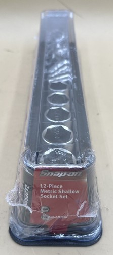 SNAP-ON 212FSMY 12PC 3/8" DRIVE 6-POINT METRIC FLANK DRIVE SHALLOW SOCKET SET - Picture 2 of 3