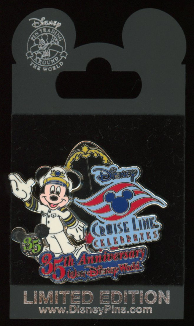 WDW DCL Cruise Line 35th Anniversary Captain Mickey LE 750 Disney Pin