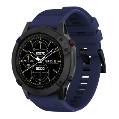Replacement Strap For Garmin Watches - Silicone Band For Fenix 5/6, Forerunner 935/945, Approach S60/S62