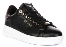 Guess 4G Peony Logo Low Top Womens Trainer Black UK 3 - 8