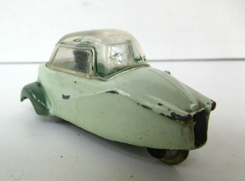 QUIRALU MESSERSCHMIDT MOTOCAR VERT CHASSIS MÉTAL NOIR ÉTAT DE JEU - Imagen 5 de 8
