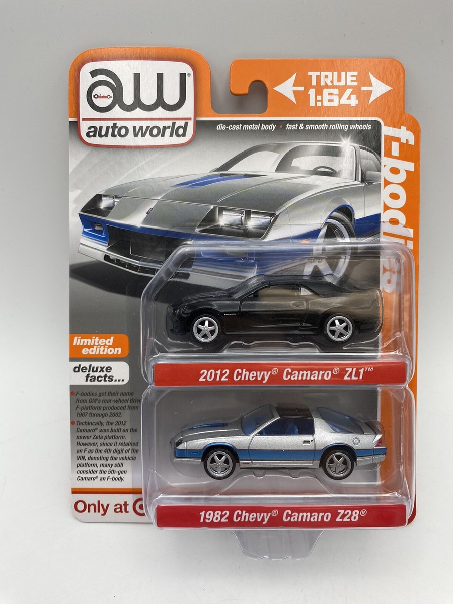 2022 AW Auto World Target Exclusive 2 Pack Chevy Camaro 2012 ZL1