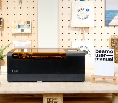 FLUX beamo 30W CO2 Desktop Laser Cutter & Engraver with rotary attachment 