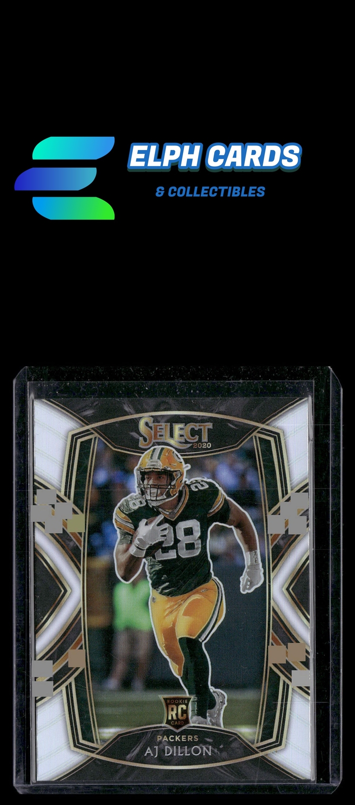 2020 Panini Select #265 AJ Dillon Silver Prizm