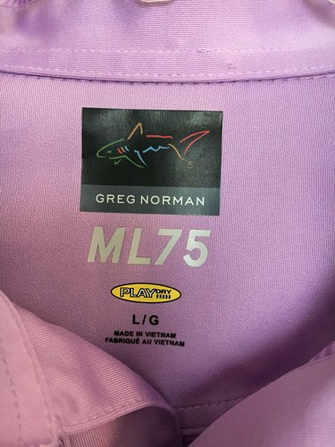 Greg Norman ML75 Play Dry Golf Polo Shirt Men's L - Picture 5 of 5