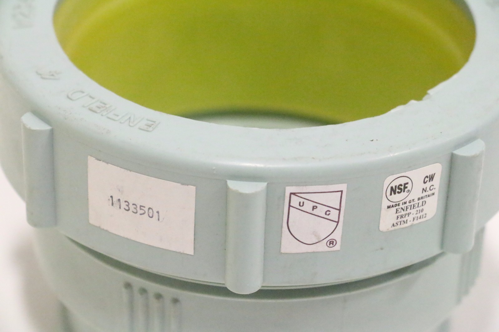 Ipex Enfield W454 4" 156454 Glass Adapter MJ x Bead Acid Waste LabLine Fitting