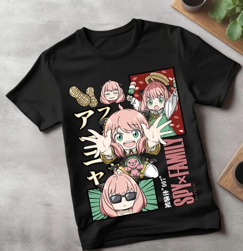SPY x FAMILY Unisex T-Shirt Loid Yor Anya Bon Forger Manga Anime Shirt All Size