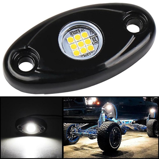 8 Pod LED Rock Lights Underglow/Body Wheel Lamp For Off Road Truck Car