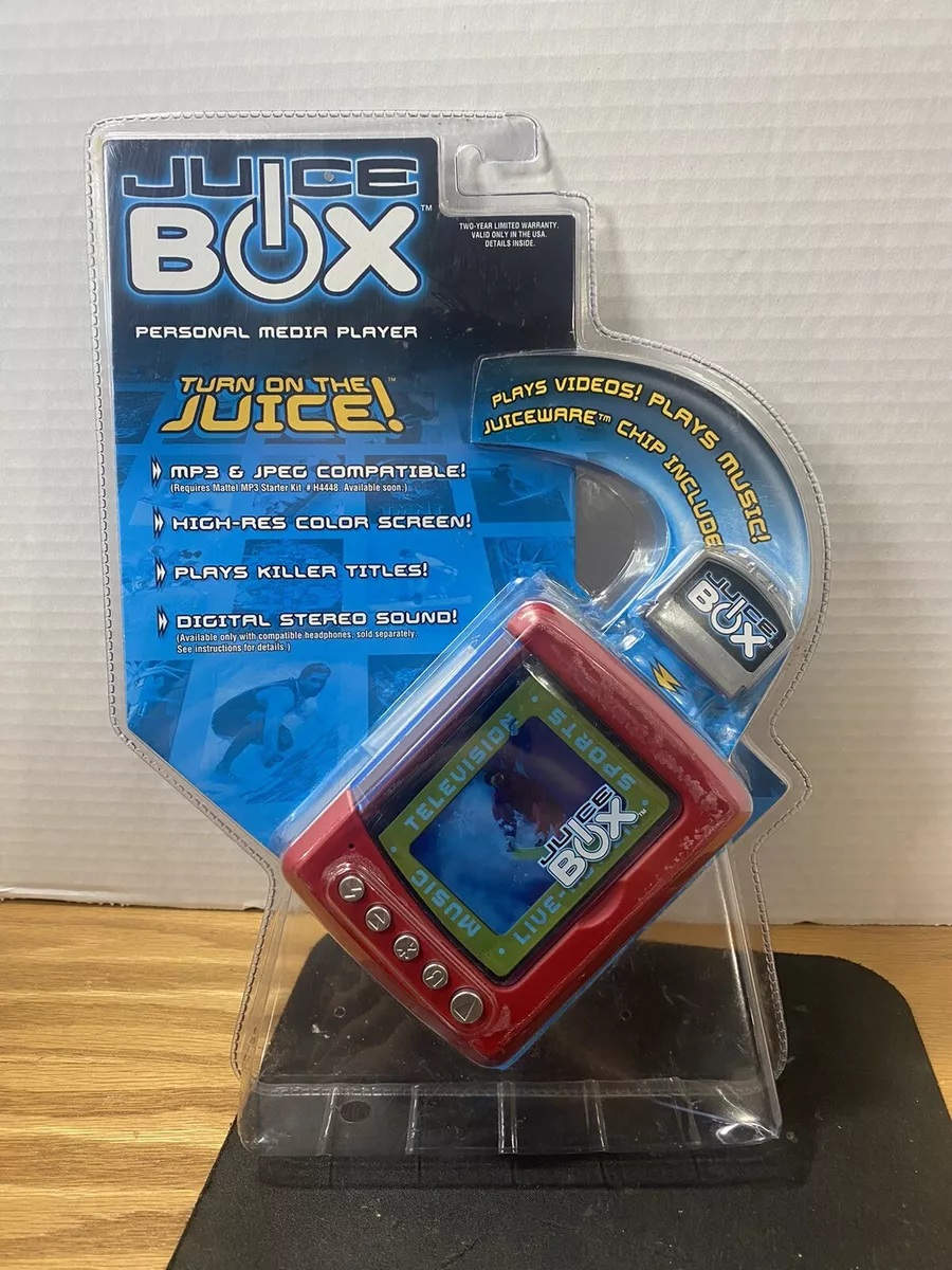 Mattel Juice Box Blue ( 512 MB ) Digital Media Player Red New In Box