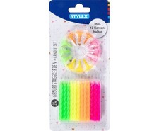 Stylex Geburtstagskerzen 24 Stück inkl. 12 K...